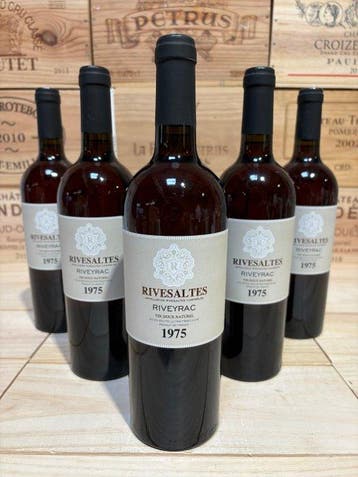 1975 Domaine Riveyrac Rivesaltes - Rivesaltes - 5 Flessen, Nieuw