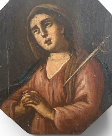 Scuola Emiliana (XVIII) - Madonna Addolorata, Antiquités & Art, Art | Peinture | Classique