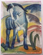 Naar Franz Marc (1880-1916) - Blauw paard.