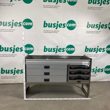 Aluca aluminium bedrijfswageninrichting gebruikt (nr 2320), Verzenden