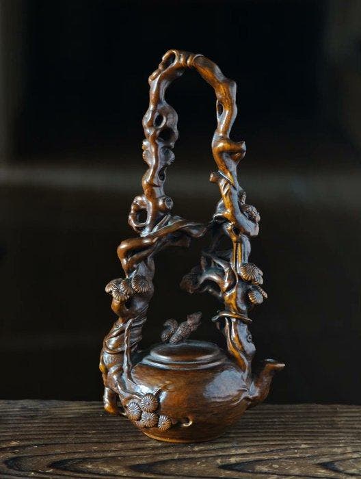 Ornement décoratif - Handmade boxwood carvings ornament -, Antiek en Kunst, Antiek | Overige Antiek