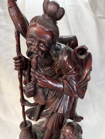 Shoulao, Dio della Longevità - Hout - China - Qing Dynastie