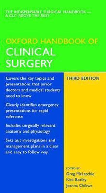Oxford Handbook Of Clinical Surgery 9780198568254, Boeken, Verzenden, Gelezen, Greg Mclatchie