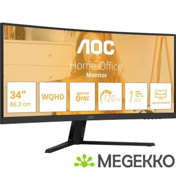 AOC B3 CU34B3E 34  Wide Quad HD 120Hz VA Monitor, Verzenden, Nieuw