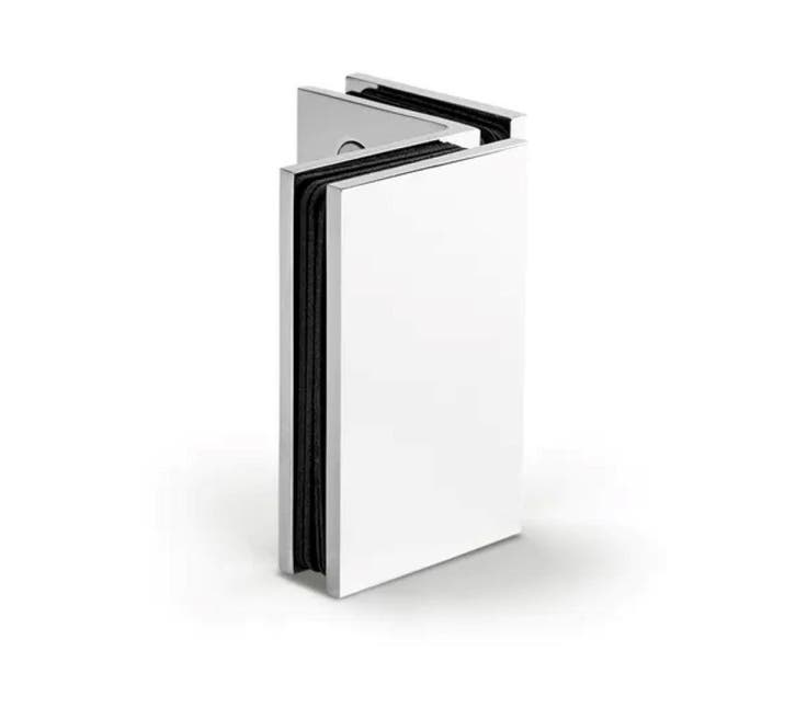 Glasklem Porto select 90° glas/glas - Chroom, Doe-het-zelf en Bouw, Glas en Ramen, Nieuw, Verzenden