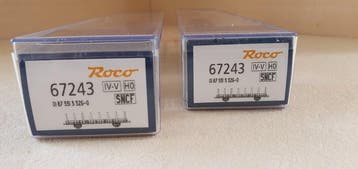 Roco H0 - Modeltrein goederenwagonset (2) - SNCF, Hobby & Loisirs créatifs