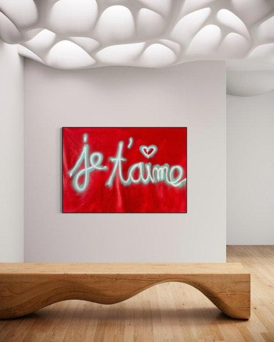 Timo Wedell - Capturing Love’s Essence - XXL - Abstract, Antiquités & Art, Art | Peinture | Moderne