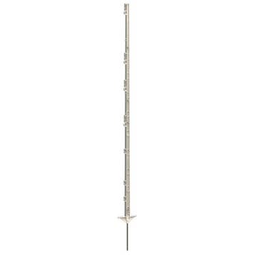 Volle kunststof paal met stalen punt 156cm dubbele trede,, Nieuw