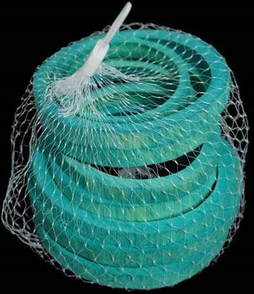 Bamboe ringen Aqua Turquoise ca. 10-12 cm ca. 12 stuks