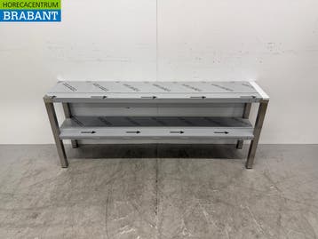 RVS Dubbele Etagère Brug 160 x 30 x 63 cm Horeca, Ophalen of Verzenden