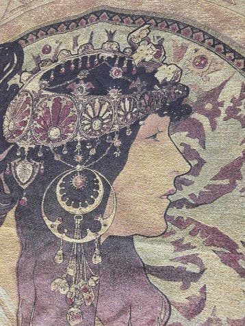 Mucha - Wandtapijt - 185 cm - 132 cm