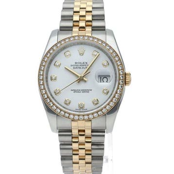 Rolex - Datejust 36 Mens Watch Diamond Bezel 10P Diamond -
