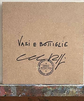 Claudio Rolfi (1960) - Vasì e bottiglie, Antiquités & Art, Art | Peinture | Moderne