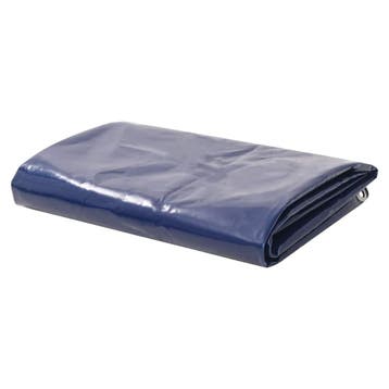 vidaXL Dekzeil 650 g/m² 4x5 m blauw, Verzenden