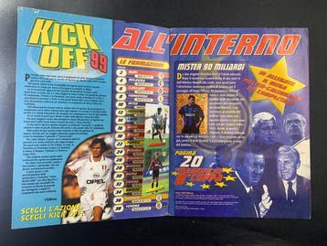 1999/00 Merlin Complete Sticker Album Kick Off 99 - Serie, Nieuw