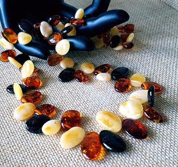 Amber Vintage natuurlijke Baltische barnsteen halsketting-