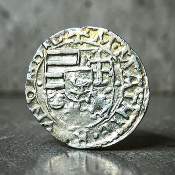 Hongarije, middeleeuws. Matthias Corvinus 1458-1490. Denar