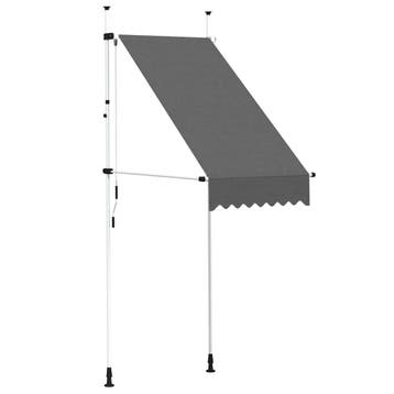 Luifel 100cm - Antraciet | Retour Deal | Sla je slag, Tuin en Terras, Verzenden, Uitvalscherm, Minder dan 150 cm, Minder dan 250 cm