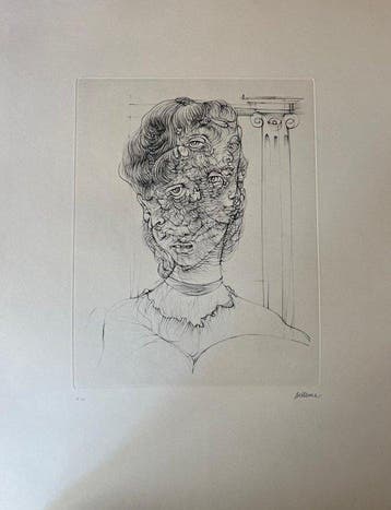 Hans Bellmer (1902-1975) - Les yeux (noir)