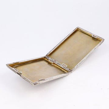 Sigaretten etui. - Sigarettenhouder - .900 zilver