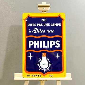Philips vintage reclamebord – XXL 60x40 cm – Gemaakt van een