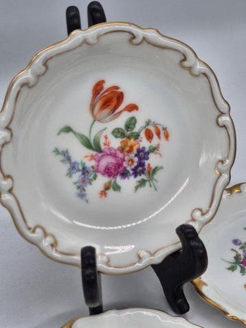 Plat - Volkstedt – Antikes Pruntschälchen-Set – Porzellan