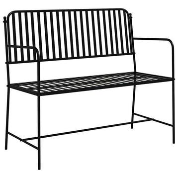 Banc jardin acier noir - Jusqua epuisement : -61%, Tuin en Terras, Verzenden, Nieuw