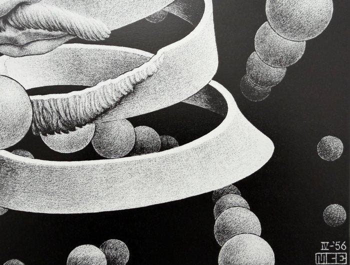 M.C. Escher (1898-1972) - Lien Infini, Antiek en Kunst, Antiek | Overige Antiek