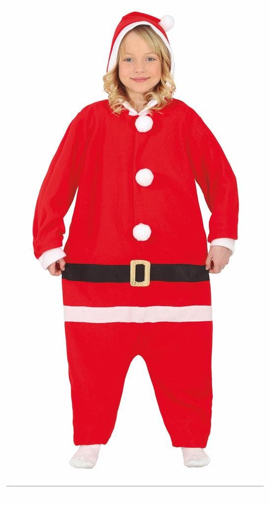 Kerstman Onesie Kind, Kinderen en Baby's, Carnavalskleding en Verkleedspullen, Nieuw, Verzenden