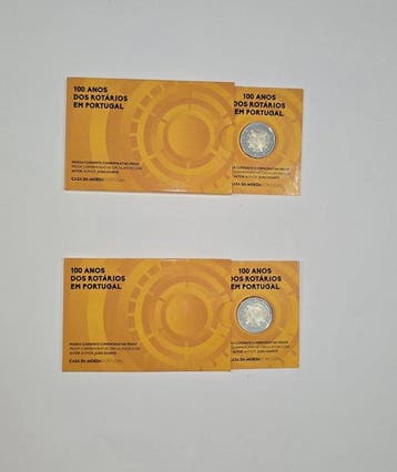 Portugal. 2 Euro 2026 Rotary (2 coins) Proof (Zonder