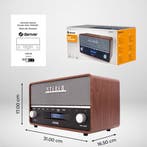 2dekans | Denver DAB Radio XL - Retro Radio - Bluetooth -, Ophalen of Verzenden