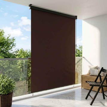 vidaXL Rolgordijn Bruin 120 x 250 cm Stof en Aluminium, Verzenden, Nieuw