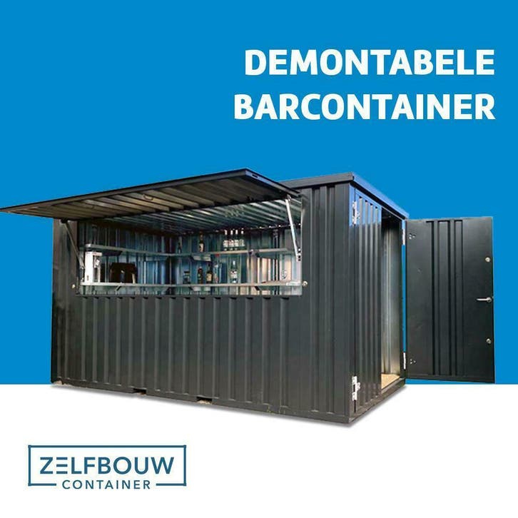 Foodtruck barcontainer voor in de tuin of terras | Actie!, Bricolage & Construction, Conteneurs, Enlèvement
