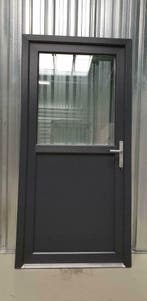 PVC Deuren B98xH200 5-puntsluiting voor garage en tuinhuis!!, Kunststof, 80 tot 100 cm, Minder dan 200 cm, Nieuw
