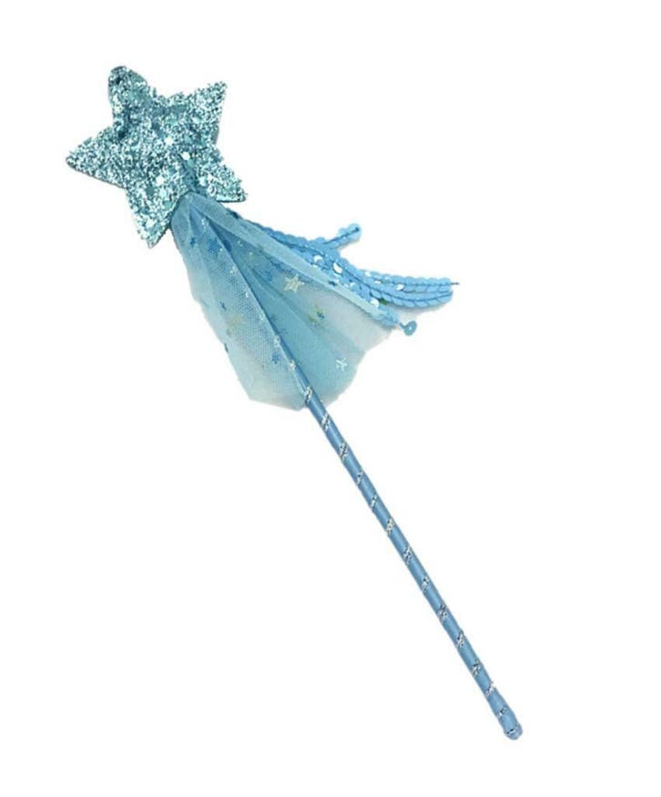 Prinsessenjurk - Toverstaf - Blauw - Kleedje, Enfants & Bébés, Costumes de carnaval & Déguisements, Envoi