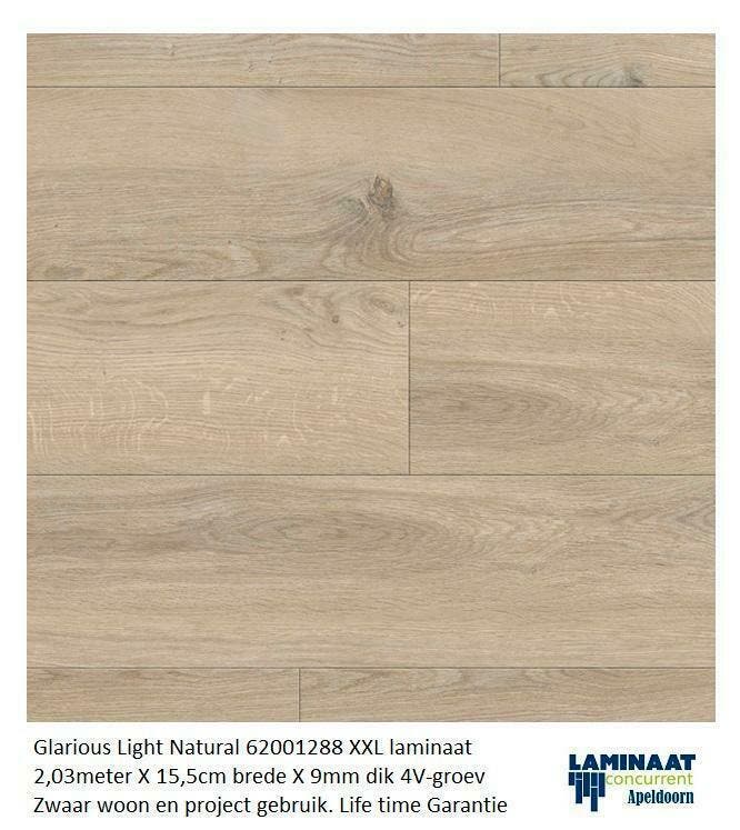 Berry Alloc Glorious Laminaat Light Natural 62001288 9mm dik, Huis en Inrichting, Stoffering | Vloerbedekking, Laminaat, Bruin