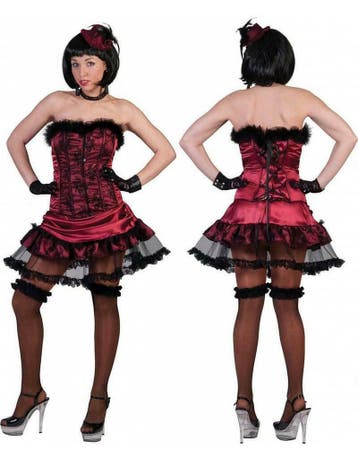 Burlesque danseres kostuum moulin rouge, Ophalen of Verzenden, Nieuw