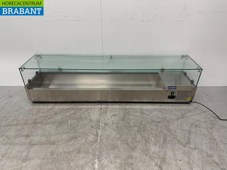 RVS Polar GD877-E Saladiere Opzet Koelvitrine 180 cm 230V, Zakelijke goederen, Horeca | Keukenapparatuur, Ophalen of Verzenden