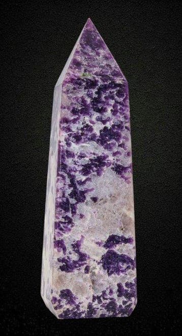 Lavendel Lepidoliet Kristal facetgeslepen Obelisktoren - 16