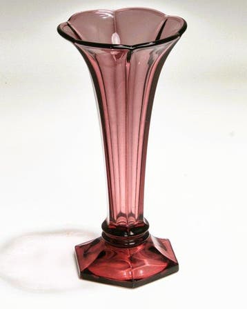 Val Saint Lambert - René Delvenne - Vaas - Geperst Glas