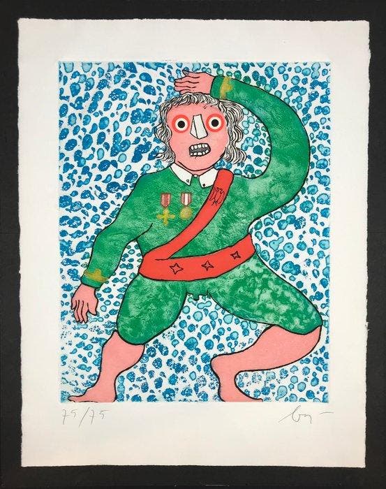 Enrico Baj (1924-2003) - Generale Danzante, Antiek en Kunst, Antiek | Overige Antiek
