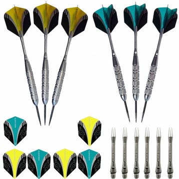 ABC Darts - 2 sets Silver Brass Dartpijlen (Dart Pijlen), Ophalen of Verzenden, Nieuw, Pijlen