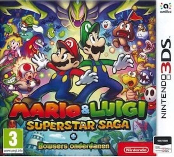 Mario & Luigi Superstar Saga + Bowsers Onderdanen (Losse..., Games en Spelcomputers, Games | Nintendo 2DS en 3DS, Zo goed als nieuw