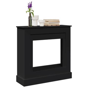vidaXL Haardombouw 90x30x90 cm bewerkt hout zwart, Huis en Inrichting, Verzenden, Nieuw