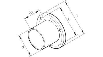 Eberspächer flens 60 mm kunststof, Ophalen of Verzenden