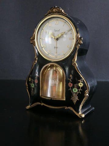 Horloge de cheminée avec automate - Revsol - Moderne du, Antiquités & Art