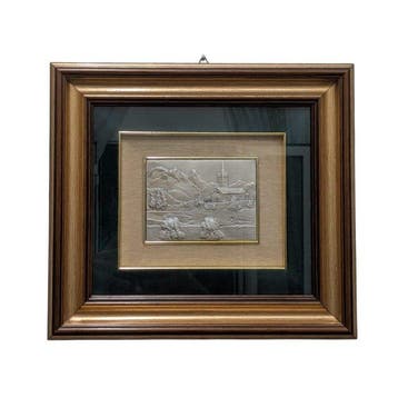 Lijst (4) - Hout, Verguld, Verzilverd, Porselein, Glas,