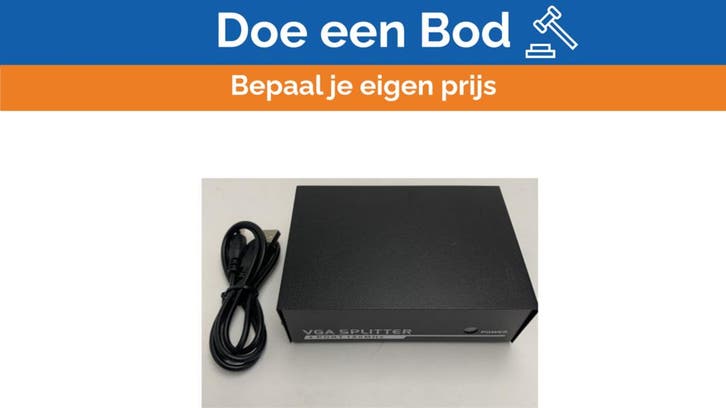 Bieden: VGA Video Splitter 1 Input to 4 Outputs High Resolu, Watersport en Boten, Navigatiemiddelen en Scheepselektronica, Ophalen of Verzenden