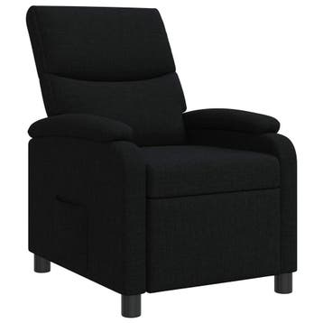 vidaXL Recliner Zwart Stof, Verzenden, Nieuw