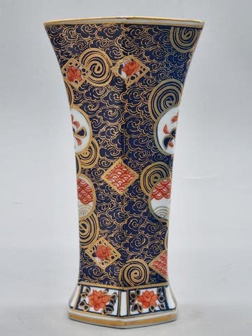 Japanische Imari Porzellanvase Shimabara – Sechseckig
